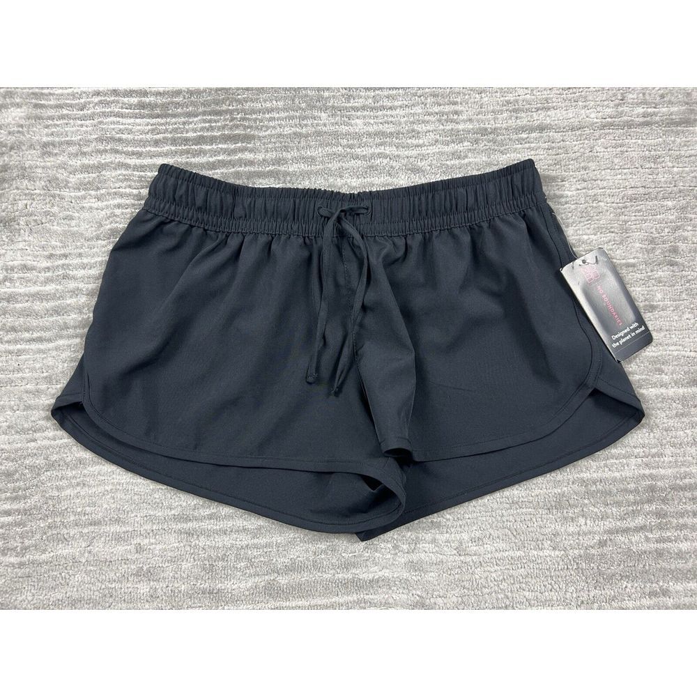 No Boundaries Shorts Juniors Small Black Athletic Polyester Blend NWT